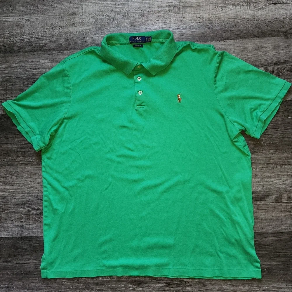Ralph Lauren Men's XL Classic Fit Green Polo
